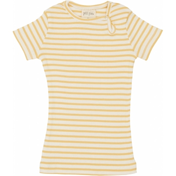 Petit Piao - Striped S/S t-shirt - Yellow striped
